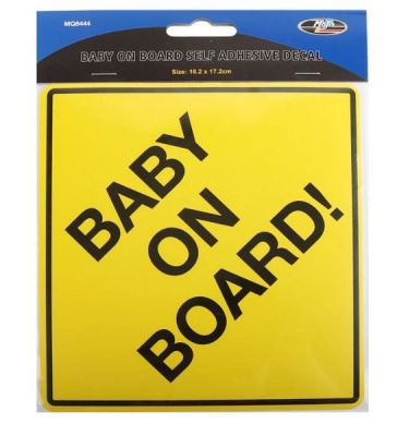 Photo of Motoquip Baby On Board Sticker