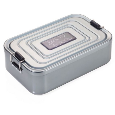 Troika Lunchbox XL with Clip Lock Back To School XL Aluminium