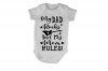 Dad Rocks Mom Rules - SS - Baby Grow Photo