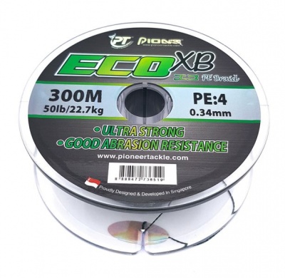 Photo of Pioneer Eco XB PE Braid 300m Braided Fishing Line - 22.7kg / 0.34mm / 50lb