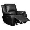 Calgan Single Recliner - Black Leather Upper Photo