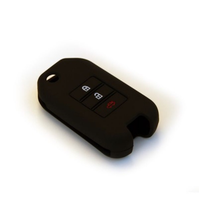 Photo of Silicone Car Key Protector - Honda 3 Button Flip Key - Black