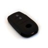 Silicone Car Key Protector - Toyota SUV 3 Button Keyless Entry - Black Photo
