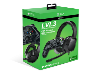 PDP Xbox Holiday Bundle Controller LVL3 Gaming Headset