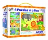 Galt Toys 4 Puzzles In A Box - Jungle Photo