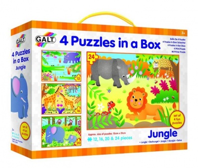 Photo of Galt Toys 4 Puzzles In A Box - Jungle
