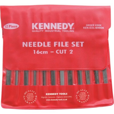 Photo of Kennedy 14Cm 5.12" Cut 2 Assorted Needle File Set 12 piecese