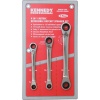 Kennedy 4" 1 Ratchet Ring Reversible Spanner Set 3 pieces Photo