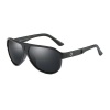 Dubery High Quality Men's Polarized Sunglasses - Plain Black Photo