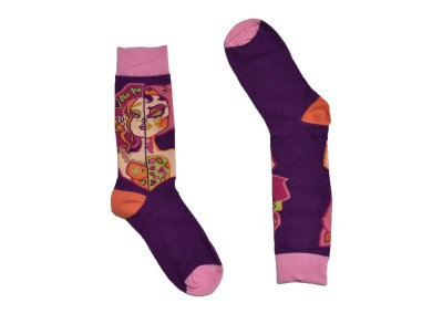 Photo of SKA Fashion Socks - Orange / Pink