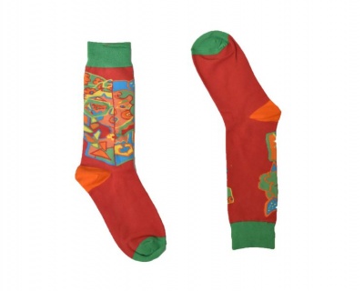 Photo of SKA Fashion Socks - Green / Red