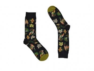 Photo of SKA Fashion Socks - Birds - Dark Green