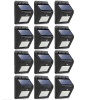 SQI. 25 Led Solar Powered LED Wall Light PIR Sensor Night Sensor Pack 6 Photo