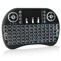 Mini Wireless Keyboard Mouse Touchpad Black