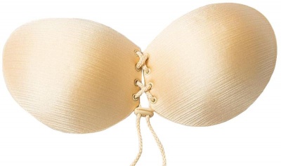 Photo of Breathable Self Adhesive Reusable Rope Tightening Bras Nude
