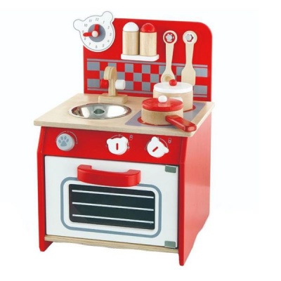 Photo of Viga Red Mini Kitchen Set with Accessories