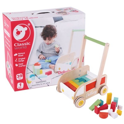 Photo of Classic World Baby Walker with Building Blocks