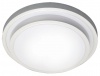 White Polycarbonate Fluorescent Fitting with Silver Edge Photo