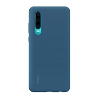 Huawei P30 Silicone Car Case Blue