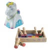 Melissa And Doug Unicorn Bank & Happy Handle Stamp Set Photo