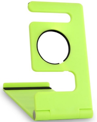 Photo of Portable Universal Desktop Phone Holder & iWatch Charging Stand- Lime Green