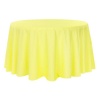 Polyester Round Tablecloth - Yellow Linen Photo