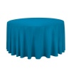 Polyester Round Tablecloth - Blue Linen Photo