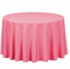 Polyester Round Tablecloth - Pink Linen Photo
