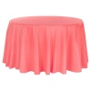Polyester Round Tablecloth - Orange Linen Photo
