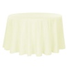 Polyester Round Tablecloth - Ivory Linen Photo