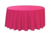 Polyester Round Tablecloth - Fuchsia Linen Photo