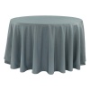 Polyester Round Tablecloth - Grey Linen Photo