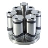 Berlinger Haus 7-Piece Stainless Steel & Glass Spice Shaker Set with Rack Photo