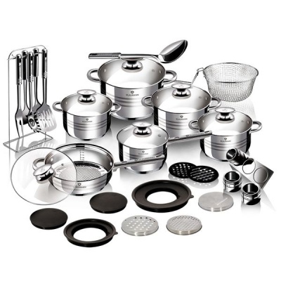 Photo of Blaumann 32-Piece Stainless Steel Cookware Set - Gourmet Line