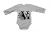 V - Halloween Spiderweb - LS - Baby Grow Photo
