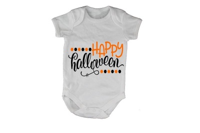 Photo of Happy Halloween - Dots - SS - Baby Grow