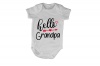 Hello Grandpa - SS - Baby Grow Photo