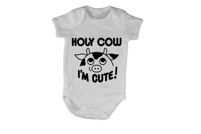 Photo of Holy Cow I'm Cute - SS - Baby Grow
