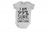 99% Sure I'm a Unicorn - SS - Baby Grow Photo