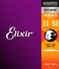 Elixir 11027 Acoustic Custom Light 80/20 Bronze Nanoweb 0.11-0.52 Photo
