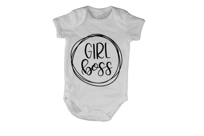 Photo of Girl Boss - Circular Design - SS - Baby Grow