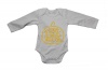 Glitter Gold Halloween Trick or Treat Pumpkin - LS - Baby Grow Photo