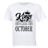 Kings Are Born in October - Adults - T-Shirt Photo