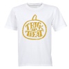 Glitter Gold Halloween Trick or Treat Pumpkin - Kids T-Shirt Photo