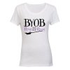 BYOB - Bring Your Own Broom - Halloween - Ladies - T-Shirt Photo