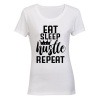 Eat. Sleep. Hustle - Ladies - T-Shirt Photo