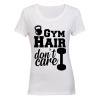 Gym Hair - Don't Care - Ladies - T-Shirt Photo