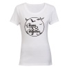 Happy Halloween - Circular Design - Ladies - T-Shirt Photo