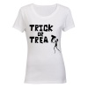 Trick or Treat Zombie - Halloween Inspired - Ladies - T-Shirt Photo
