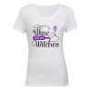 Wine for my Witches - Halloween Inspired - Ladies - T-Shirt Photo